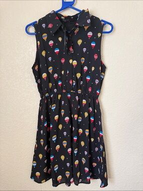 NWT SM Wardrobe Hot Air Balloon Print Sleeveless Dress Size Medium